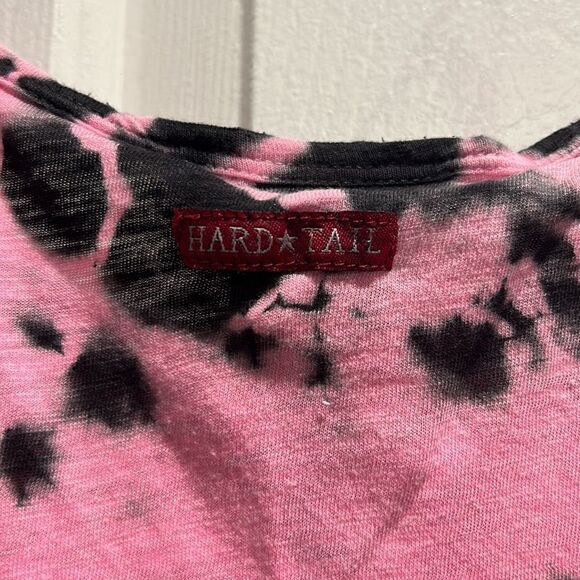 Hard Tail Pink & Black Tie Dye Tank, Size Medium - Picture 4 of 6